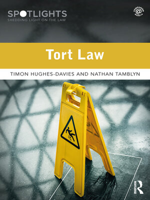 cover image of Tort Law